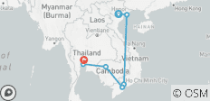  Découvrez les secrets de l\'Asie du Sud-Est : Circuit Vietnam - Cambodge - Thaïlande en 12 jours - 7 destinations 