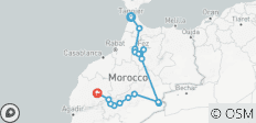  8-tägige private Tour von Tanger nach Marrakesch und zu den Königsstädten über die Wüste Sahara - 16 Destinationen 