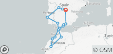  Schatten van Spanje, Portugal &amp; Marokko (Klassieke Groep, 2025, 17 Dagen) (16 bestemmingen) - 16 bestemmingen 