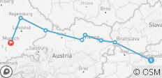  Donau Genüsse 2026 - 8 Tage (von Budapest bis München) - 8 Destinationen 