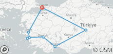  12 jours - Merveilles de la Turquie avec un ferry pour l\'île de Samos - 9 destinations 