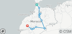  6-Days Imperial Cities &amp; Morocco Tour From Tangier To Marrakesh / Luxury Desert Camp - 13 destinations 