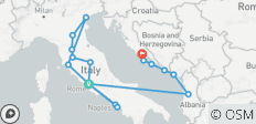  Rica ruta en velero por Italia y Croacia (vuelo incluido) con Montenegro y Albania - 17 destinos 