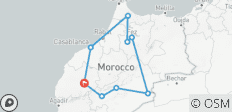  Circuit unique de 7 jours au Maroc au départ de Marrakch - 9 destinations 