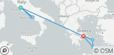  ITALIAN &amp; GREEK GEMS | Rome, Naples, Amalfi Coast, Athens, Mykonos &amp; Santorini. - 10 destinations 