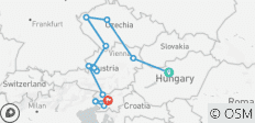  Petit groupe : Villes impériales et Alpes autrichiennes au départ de Budapest - 14 destinations 