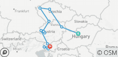  Imperial Cities and Austrian Alps from Budapest - 14 destinations 