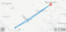  Bangalore, Mysore &amp; Nagarhole - 8 dagen - 4 bestemmingen 