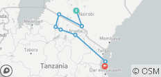  16 days Kenya Tanzania and Zanzibar mid range flying Safari 2025/2026 - 8 destinations 