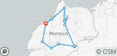  Circuit de 9 jours des villes impériales et du Sahara au Maroc au départ de Casablanca - 12 destinations 