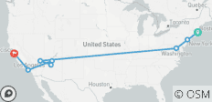  Ultimate USA Adventure: Boston to San Francisco in 13-Days - 8 destinations 
