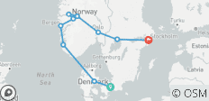  Epopeya de Escandinavia (Copenhague - Aarhus - Stavanger - Bergen - Balestrand - Flam - Oslo - Karlstand - Estocolmo) - 10 destinos 