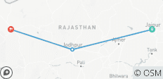  Majestätisches Erbe der königlichen Stadt Rajasthan - 3 Destinationen 