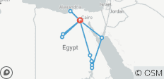  Budget 14 Days Cairo, Alexandria, Nile Cruise &amp; El Bahariya Oasis, Sharm - 13 destinations 