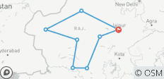  El Gran Recorrido por el Rajastán: 11 días por fortalezas emblemáticas, lagos, templos antiguos y desiertos - 8 destinos 