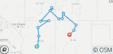  Colourful Trails of the Southwest (End Albuquerque, 10 Days) (32 destinations) - 16 destinations 