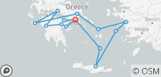  Classical Greece &amp; Aegean Cruise - 12 days - 15 destinations 