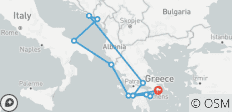  Juwelen Griechenlands &amp; Adriakreuzfahrt - 13 Tage - 11 Destinationen 