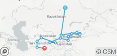  Aventura en Asia Central: De Astana a Ashgabat - 16 destinos 