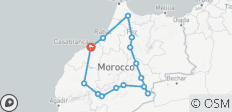  Circuitos privados de 10 días por Marruecos desde Casablanca - 15 destinos 