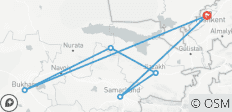  Ruta de senderismo de 11 días por Uzbekistán - 6 destinos 