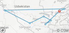  Ruta de senderismo de 16 días por Uzbekistán - 8 destinos 