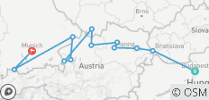  Höhepunkte der Donau mit München Budapest → München - 12 Destinationen 