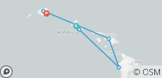  Grand Hawaiian Adventure Four Islands comprenant O\'ahu, Big Island, Maui et Kauai (Honolulu, HI à Lihue, HI) (2026) - 8 destinations 