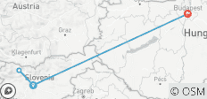  7 jours Ljubljana et Budapest en train - 4 destinations 