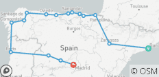  Barcelona, Galicia, Porto &amp; Madrid - 13 days - 16 destinations 