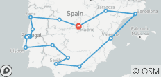  Portugal, Andalusië &amp; Barcelona - 13 dagen - 17 bestemmingen 