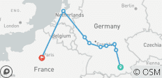  Lo mejor del Rin y el Meno con París Múnich → París (2025) - 9 destinos 