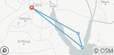  Ontdek Luxe Egypte Piramides &amp; bergen Sinaï en Rode Zee - 7 Dagen - 4 bestemmingen 