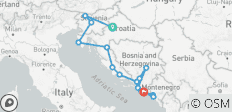  Points forts de quatre pays des Balkans - 16 destinations 