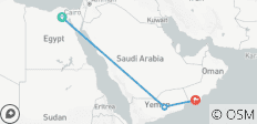  Yemen continental - 3 destinos 