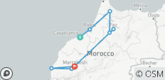  Private North Morocco Adventure: Chefchaouen, Fes, Marrakech, Agafay &amp; Essaouira - 9 destinations 