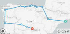  13 jours dans le nord de l\'Espagne au départ de Barcelone - 14 destinations 