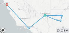  Aventura de 7 días por la Costa Oeste de EEUU: Las Vegas, Ruta 66, Gran Cañón, Los Ángeles y San Francisco - 7 destinos 