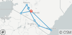  12 days Kenya mid range Safari with Nyali Beach Tour - 9 destinations 