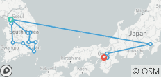  Complete Korea with Tokyo, Kyoto, and Osaka - 14 destinations 