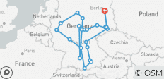  Grote Steden en Kastelen Route met Berlijn (inclusief Göttingen) - 23 bestemmingen 