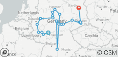  Circuit au cœur de l\'Allemagne, avec arrivée à Berlin (21 étapes) - 21 destinations 