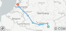  Drei Flüsse Kreuzfahrt (Nürnberg - Amsterdam) - 9 Destinationen 