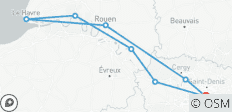  Croisière golfique sur la Seine (Paris - Paris) - 8 destinations 