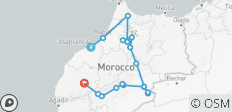  Circuit de 7 jours au Maroc impérial et saharien de Casablanca à Fes - 18 destinations 