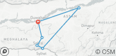  Van heuvels naar wildernis: 8 dagen magie in Shillong &amp; Kaziranga - 6 bestemmingen 