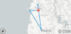  4-daags avontuur vanuit Tirana: Geschiedenis, natuur &amp; uitstapjes aan zee - 5 bestemmingen 