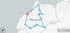  Casablanca to Imperial Cities &amp; Sahara Escape: 7-Day Journey - 17 destinations 