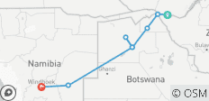 8-day Chobe &amp; Okavango Delta Express (Camping) - 10 destinations 
