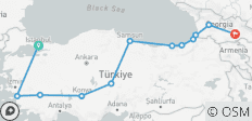  14-Day Angels Vacations in Turkey &amp; Georgia | A Grand Passage Through Sultans &amp; Sovereigns! (VIP Private Road Trip) - 12 destinations 